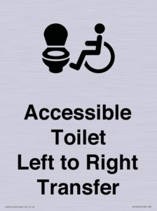 Accessible Toilet with Left to Right Transfer